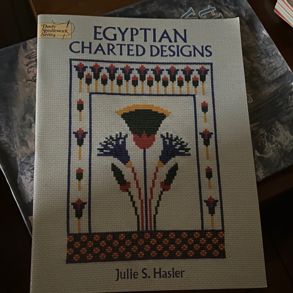 Julie S. Hasler Egyptian Designs Cross Stitch Pattern paperback book Egypt craft